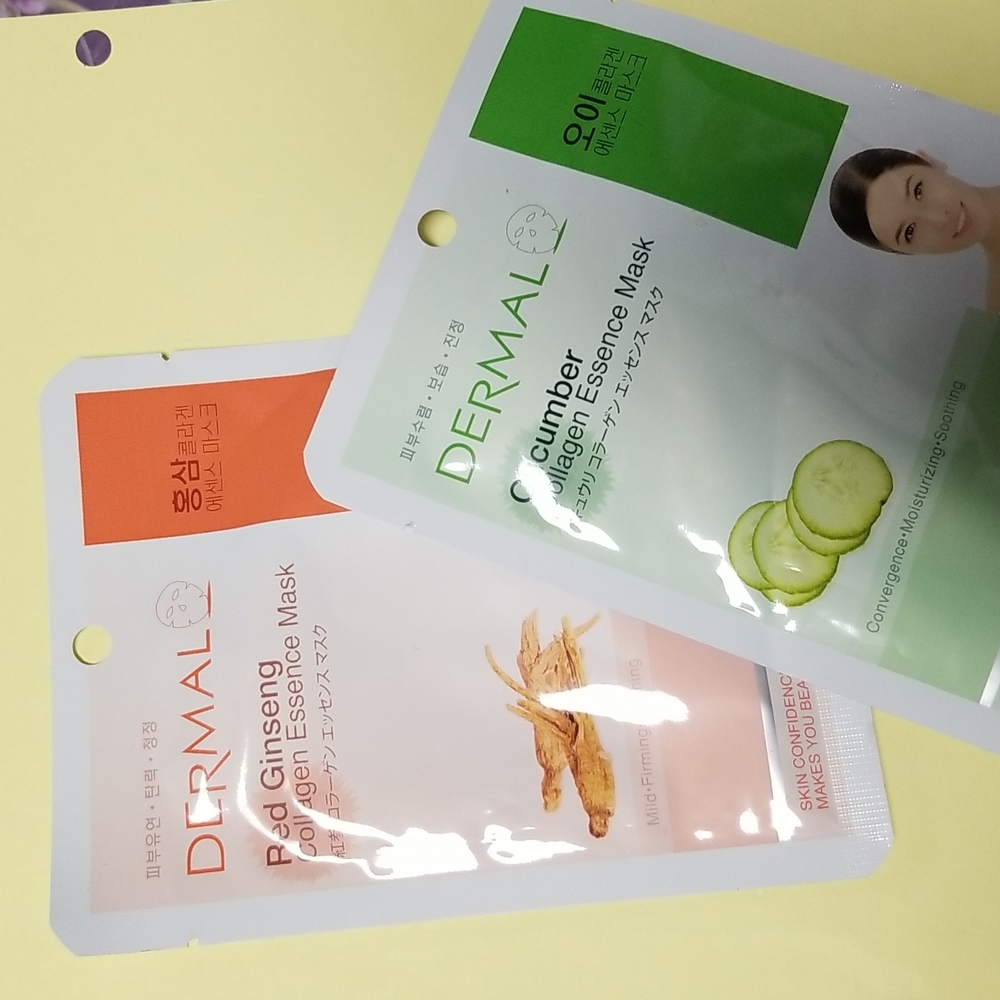 4/25 bundle item. 2 Korean Skincare Dermal Essence Masks